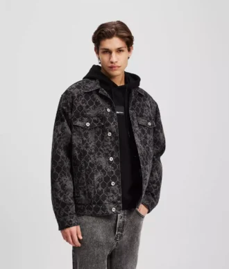 ALL-OVER PRINT DENIM JACKET
