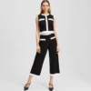CONTRAST PIPING KNITTED PANTS CONTRAST PIPING KNITTED PANTS