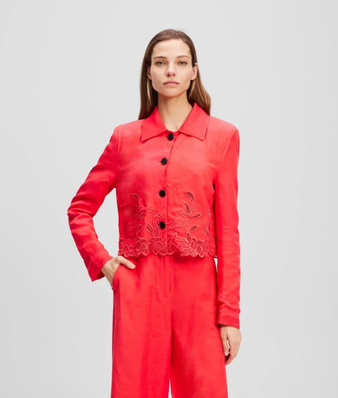 CUT-OUT EMBROIDERY JACKET CUT-OUT EMBROIDERY JACKET
