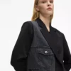 Denim-paneelinen bleiseri Denim-paneelinen bleiseri
