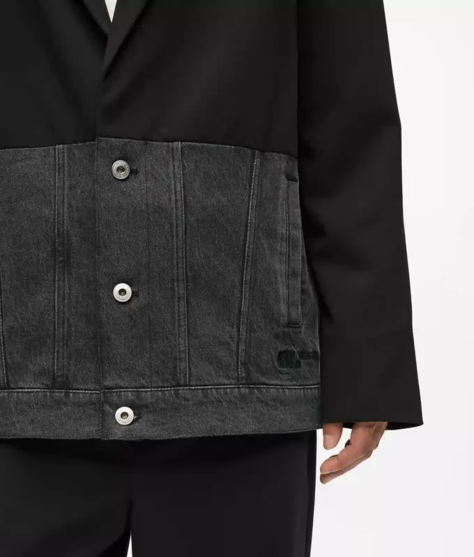 Denim-paneelinen bleiseri Denim-paneelinen bleiseri