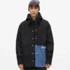 Denim-paneelinen overshirt Denim-paneelinen overshirt