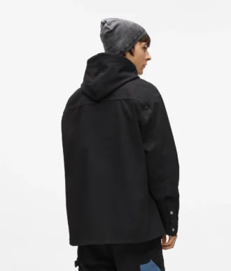 Denim-paneelinen overshirt