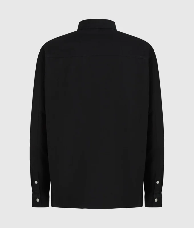 Denim-paneelinen overshirt Denim-paneelinen overshirt
