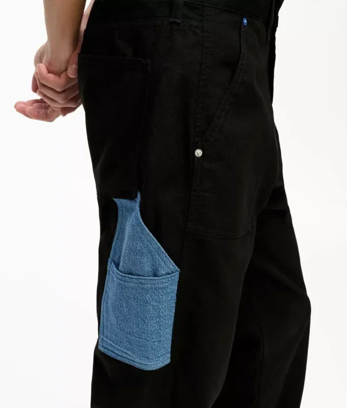 Denim-taskuiset puusepänhousut