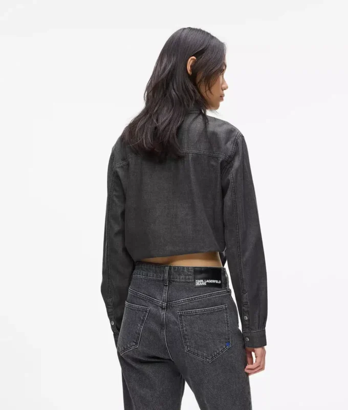 Denimpaita, edessä solmittava Denimpaita, edessä solmittava