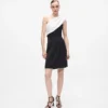 Draped one-shoulder dress Draped one-shoulder dress