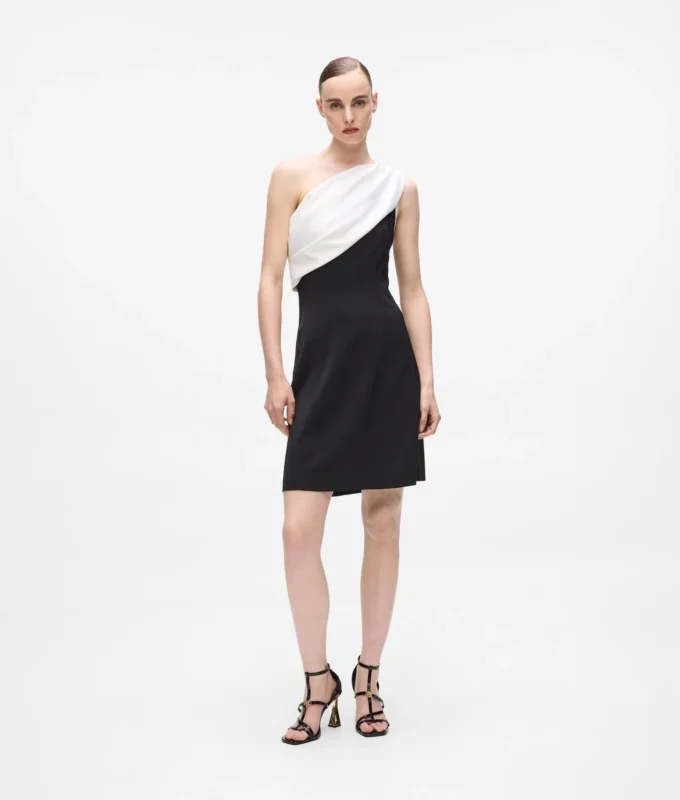 Draped one-shoulder dress Draped one-shoulder dress