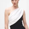Draped one-shoulder dress Draped one-shoulder dress