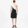 Draped one-shoulder dress Draped one-shoulder dress