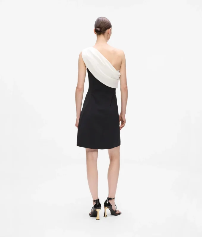 Draped one-shoulder dress Draped one-shoulder dress