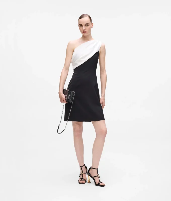 Draped one-shoulder dress Draped one-shoulder dress