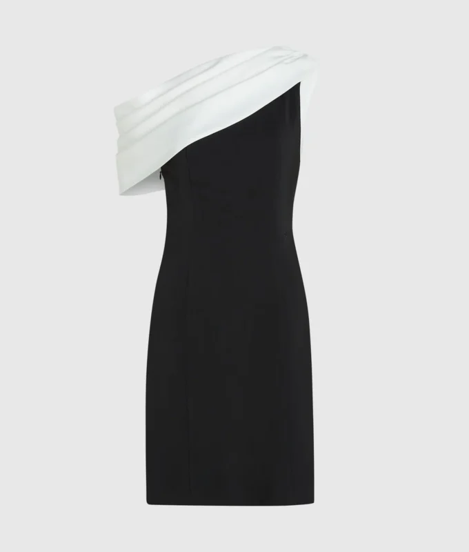 Draped one-shoulder dress Draped one-shoulder dress