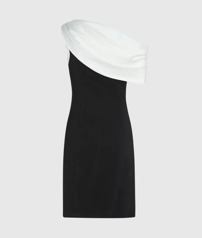 Draped one-shoulder dress Draped one-shoulder dress