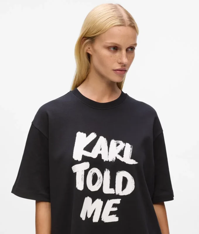 Exclusive ”Karl told me” rento T-paita Exclusive ”Karl told me” rento T-paita