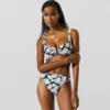 Fan-kuvioiset bikinialushousut