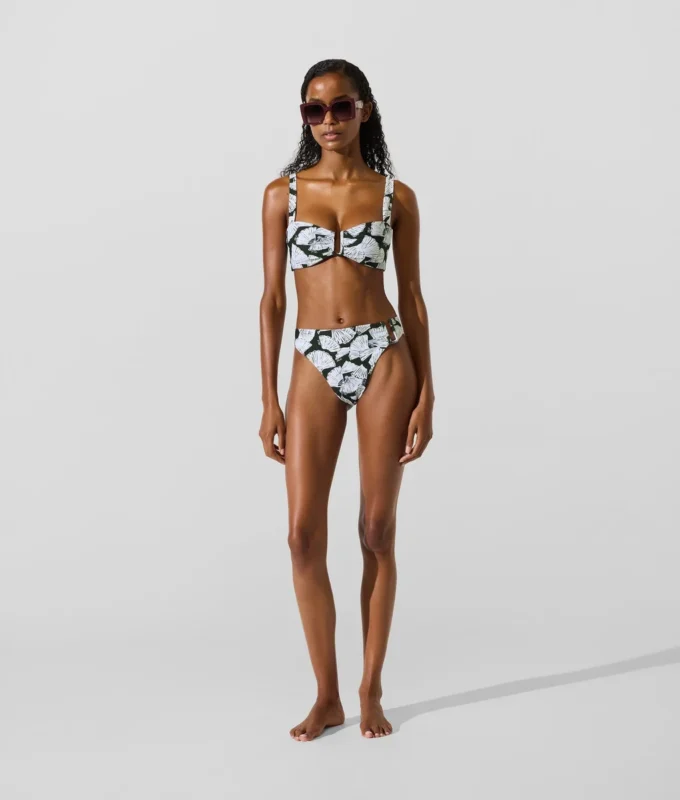 Fan-kuvioiset bikinialushousut