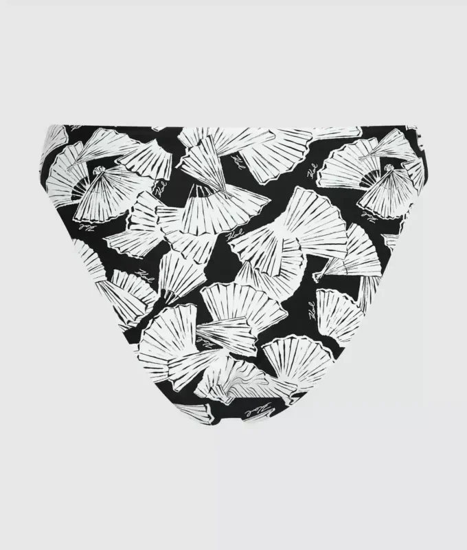 Fan-kuvioiset bikinialushousut