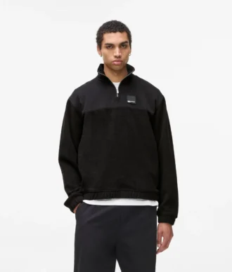 Fleece-huppari puolivetoketjulla