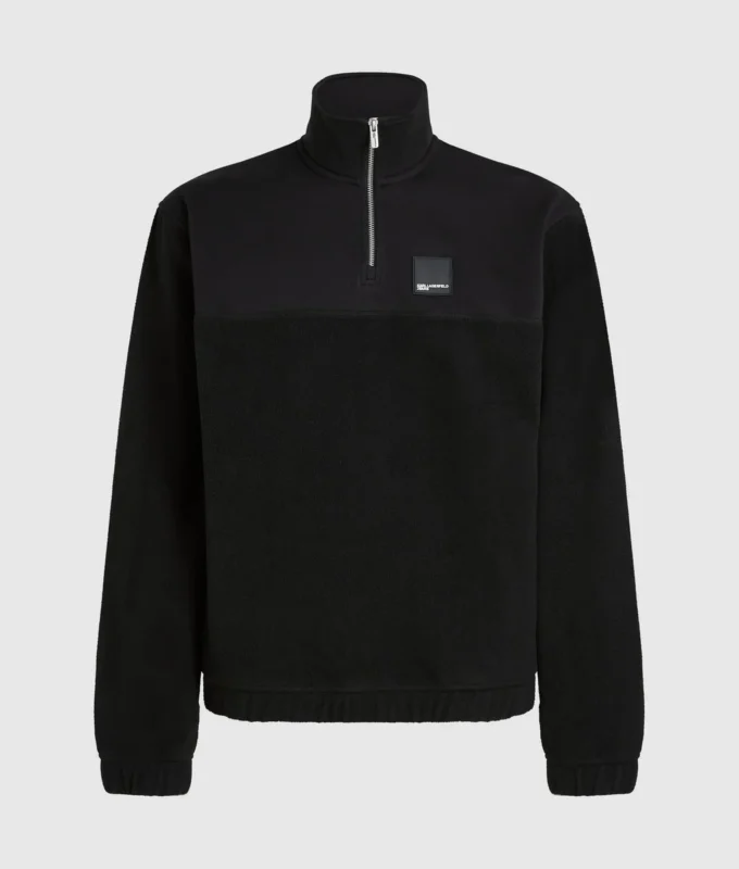 Fleece-huppari puolivetoketjulla Fleece-huppari puolivetoketjulla