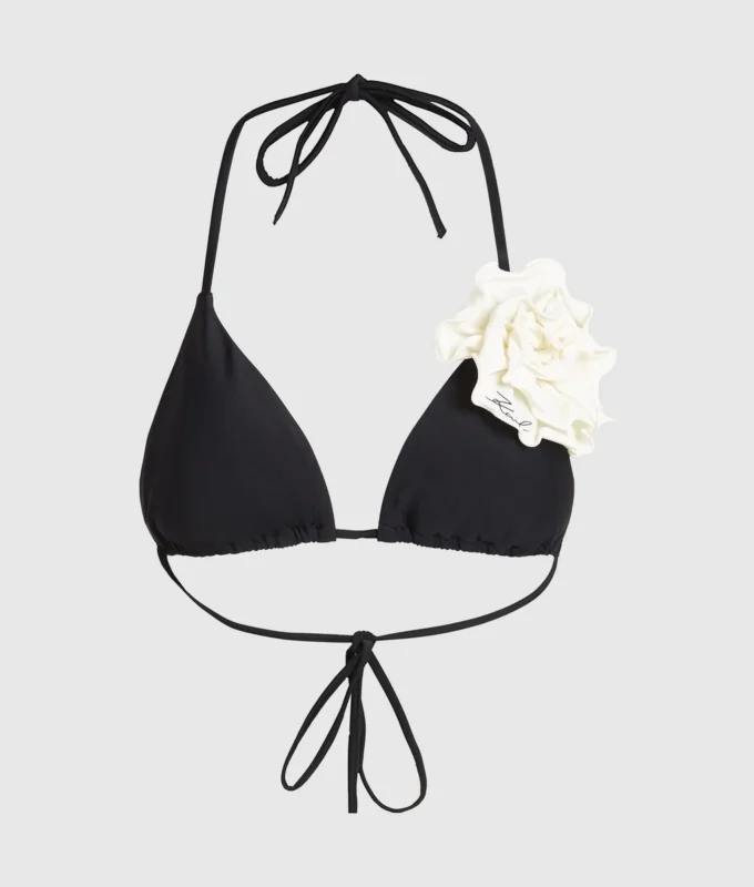FLOWER TRIANGLE BIKINI TOP FLOWER TRIANGLE BIKINI TOP