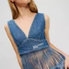 FRINGED DENIM TOP FRINGED DENIM TOP