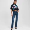HIGH-RISE STRAIGHT JEANS