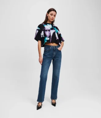 HIGH-RISE STRAIGHT JEANS