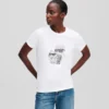 IKON KARL & CHOUPETTE RHINESTONE T-PAITA IKON KARL & CHOUPETTE RHINESTONE T-PAITA