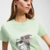 IKON KARL & CHOUPETTE RHINESTONE T-PAITA IKON KARL & CHOUPETTE RHINESTONE T-PAITA