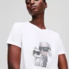 IKON KARL & CHOUPETTE RHINESTONE T-PAITA IKON KARL & CHOUPETTE RHINESTONE T-PAITA