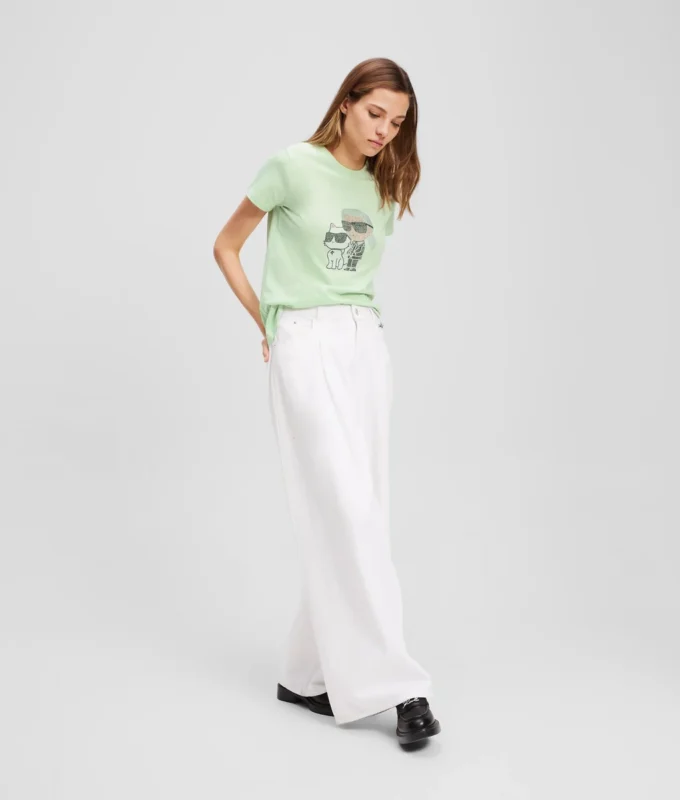 IKON KARL & CHOUPETTE RHINESTONE T-PAITA IKON KARL & CHOUPETTE RHINESTONE T-PAITA
