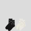 IKON RHINESTONE SOCKS – 2-PACK