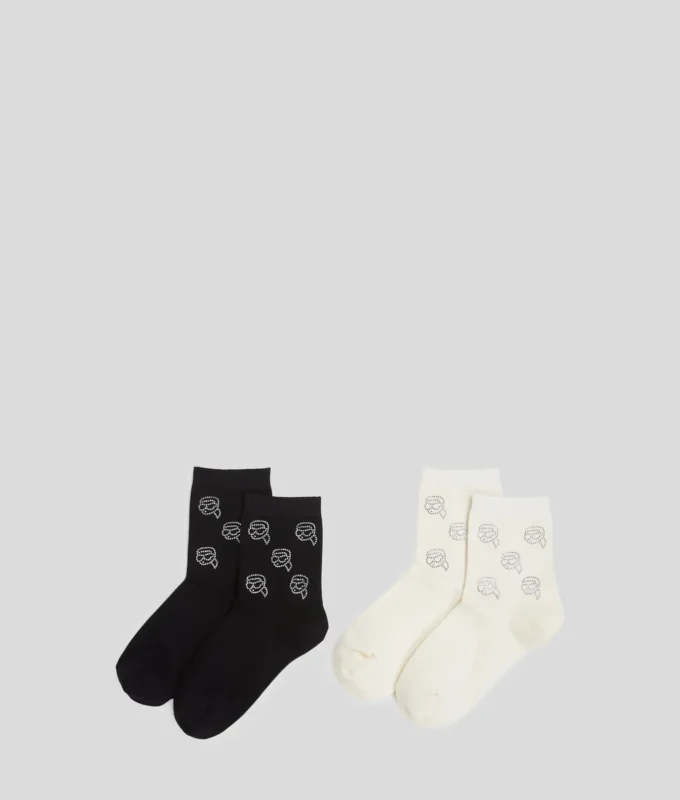 IKON RHINESTONE SOCKS – 2-PACK