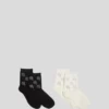 IKON RHINESTONE SOCKS – 2-PACK