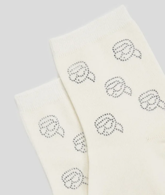 IKON RHINESTONE SOCKS – 2-PACK