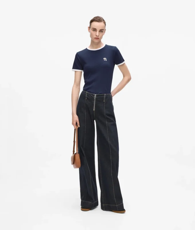 Ikon slim fit rib T-paita Ikon slim fit rib T-paita