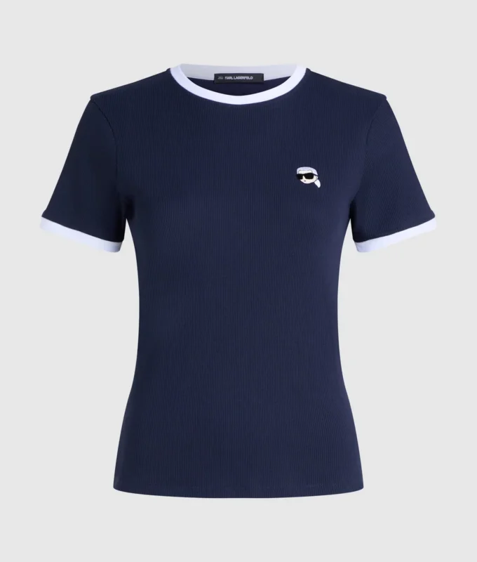 Ikon slim fit rib T-paita Ikon slim fit rib T-paita