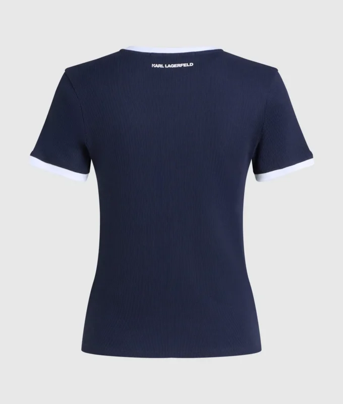 Ikon slim fit rib T-paita Ikon slim fit rib T-paita