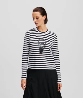 IKON STRIPE PITKÄHIHAINEN T-PAITA