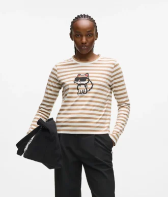 IKON STRIPE PITKÄHIHAINEN T-PAITA