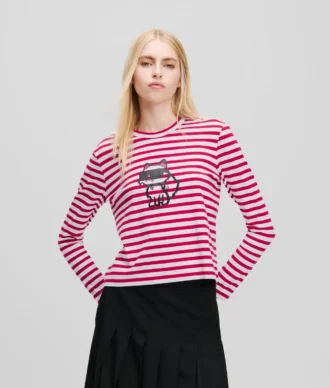 IKON STRIPE PITKÄHIHAINEN T-PAITA