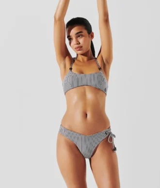IKON STRIPED BIKINI BOTTOMS