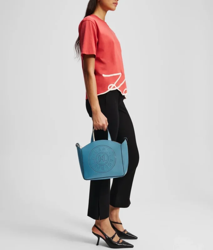 K/CIRCLE PERFORATED SMALL TOTE BAG K/CIRCLE PERFORATED SMALL TOTE BAG