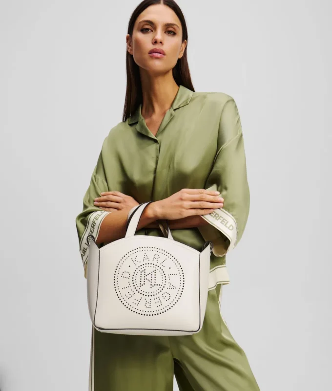 K/CIRCLE PERFORATED SMALL TOTE BAG K/CIRCLE PERFORATED SMALL TOTE BAG