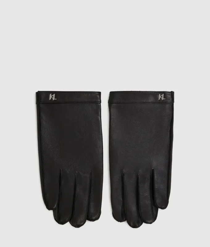 K/Monogram-nahkakäsineet K/Monogram-nahkakäsineet