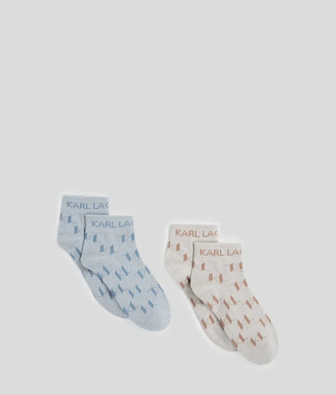 K/MONOGRAM SHORT SOCKS – 2-PACK K/MONOGRAM SHORT SOCKS – 2-PACK