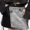 Kaksisävyinen denim-minihame Kaksisävyinen denim-minihame