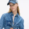 Kaksisävyinen vaalea denim-lippalakki Kaksisävyinen vaalea denim-lippalakki