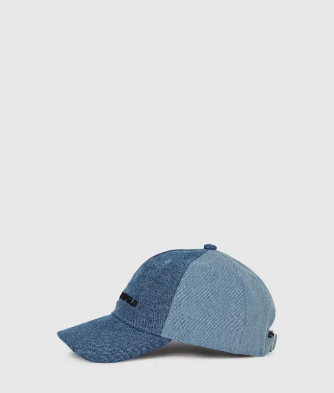 Kaksisävyinen vaalea denim-lippalakki Kaksisävyinen vaalea denim-lippalakki